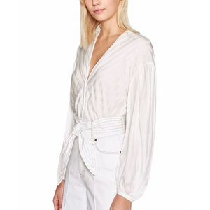 NWT Joie Cadmar White Button Down‎ Blouse Size Medium